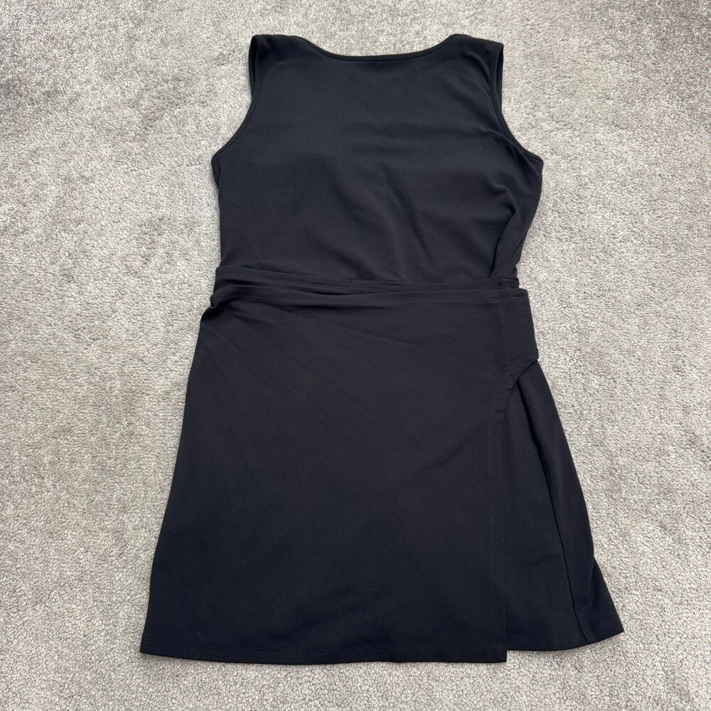 YPB Abercrombie StudioFLEX Active Wrap Dress Romper Women Large Petite Black